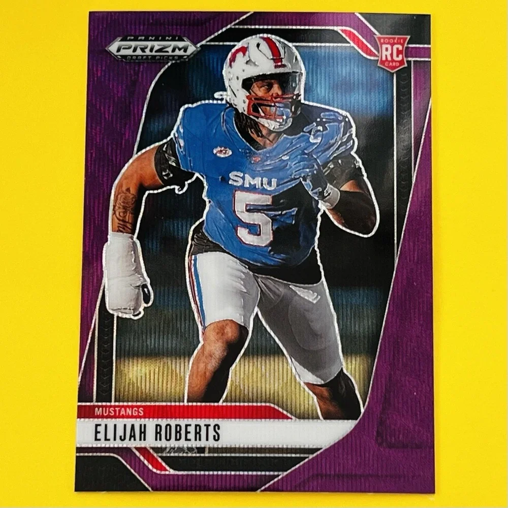 2025 Panini Prizm Draft Picks‎ Elijah Roberts RC Purple Wave Rookie